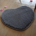 Tapis de bain antidérapant en forme de cœur, Tapis de cuisine Décoration intérieure, 70*80CM
