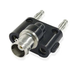 5 fiches BNC femelles vers adaptateur double fiche banane mâle, connecteur BNC femelle vers double banane mâle