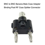 5 fiches BNC femelles vers adaptateur double fiche banane mâle, connecteur BNC femelle vers double banane mâle