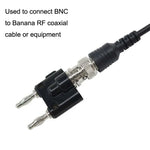 5 fiches BNC femelles vers adaptateur double fiche banane mâle, connecteur BNC femelle vers double banane mâle