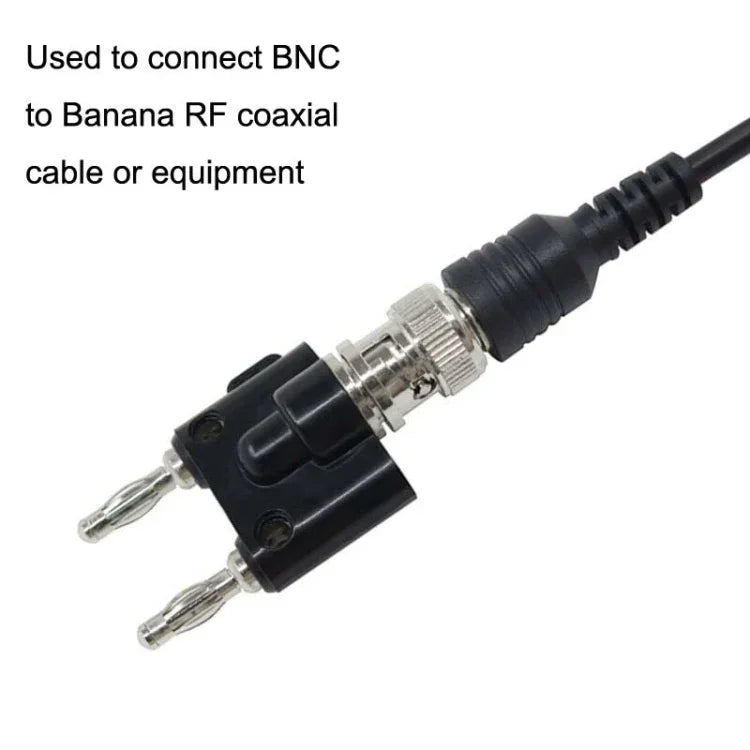 5 fiches BNC femelles vers adaptateur double fiche banane mâle, connecteur BNC femelle vers double banane mâle