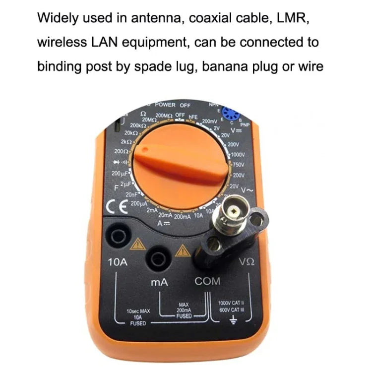 5 fiches BNC femelles vers adaptateur double fiche banane mâle, connecteur BNC femelle vers double banane mâle