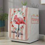 Housse de protection anti-poussière pour machine à laver à tambour en coton et lin motif dessin animé, 83x60x60cm