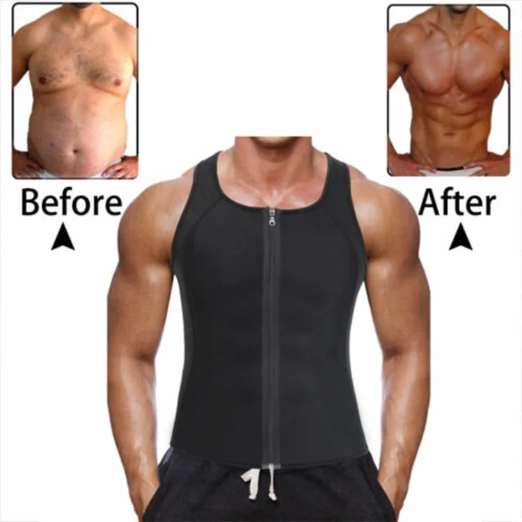 Gilet Homme Zippé Corset Amincissant Abdomen Fitness, S, L, XL, XXL, XXXL, M