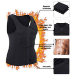 Gilet Homme Zippé Corset Amincissant Abdomen Fitness, S, L, XL, XXL, XXXL, M
