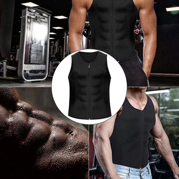 Gilet Homme Zippé Corset Amincissant Abdomen Fitness, S, L, XL, XXL, XXXL, M