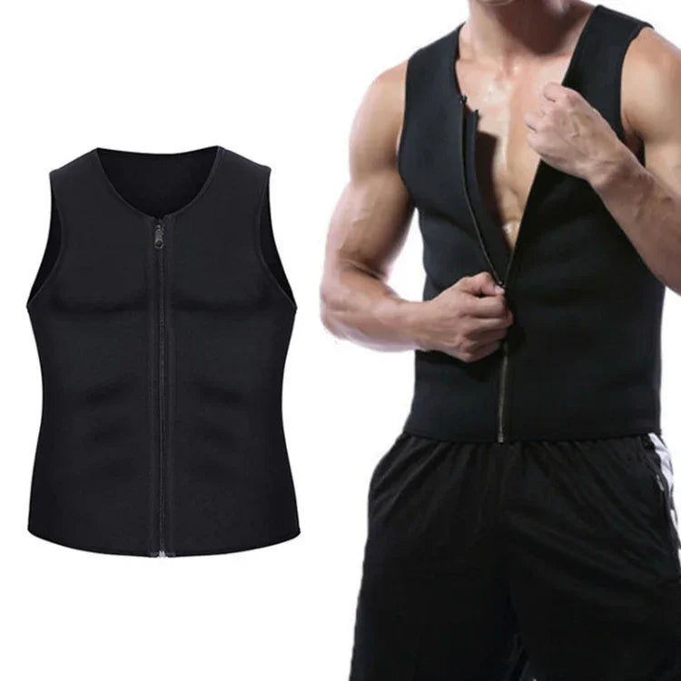 Gilet Homme Zippé Corset Amincissant Abdomen Fitness, S, L, XL, XXL, XXXL, M