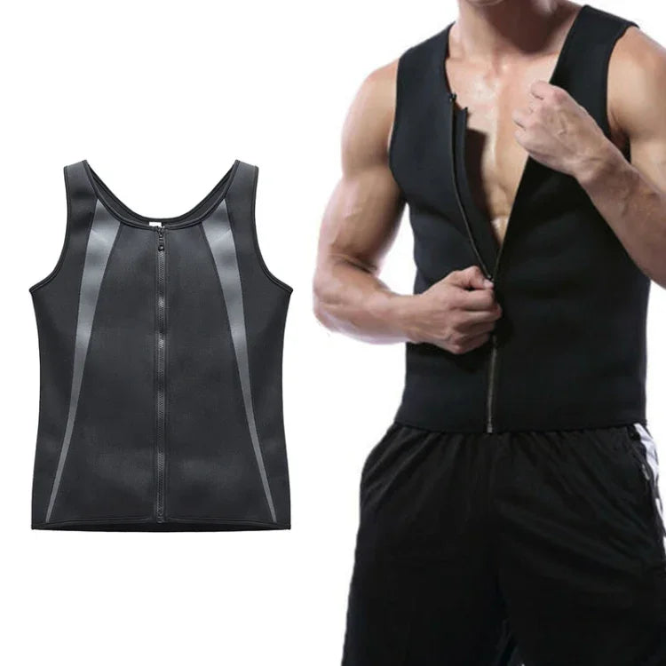Gilet Homme Zippé Corset Amincissant Abdomen Fitness, S, L, XL, XXL, XXXL, M