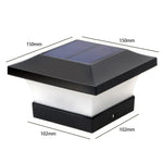 Solar LED Waterproof Outdoor Column Light Courtyard Lighting Lamp, Warm Light, White Light