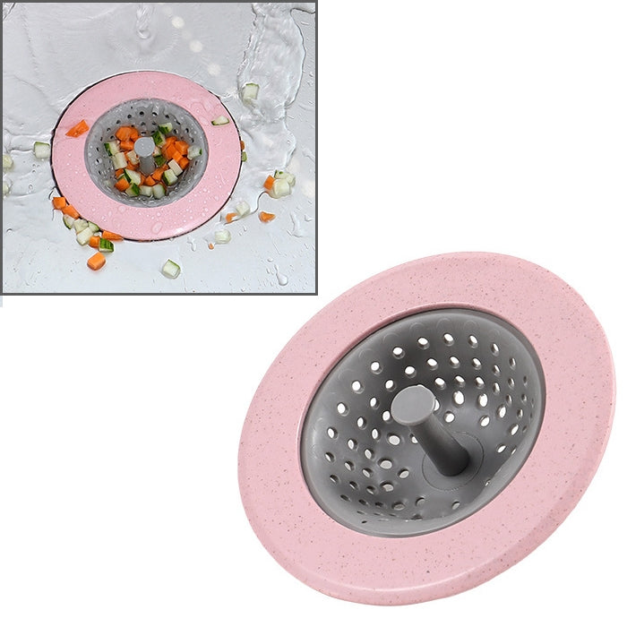 vanzlife Filtre de lave-vaisselle, égouttoir de sol de piscine, cuisine domestique, sac de lavage anti-bouchage et anti-odeurs, filtre d'égout, Rose, Bleu, Abricot