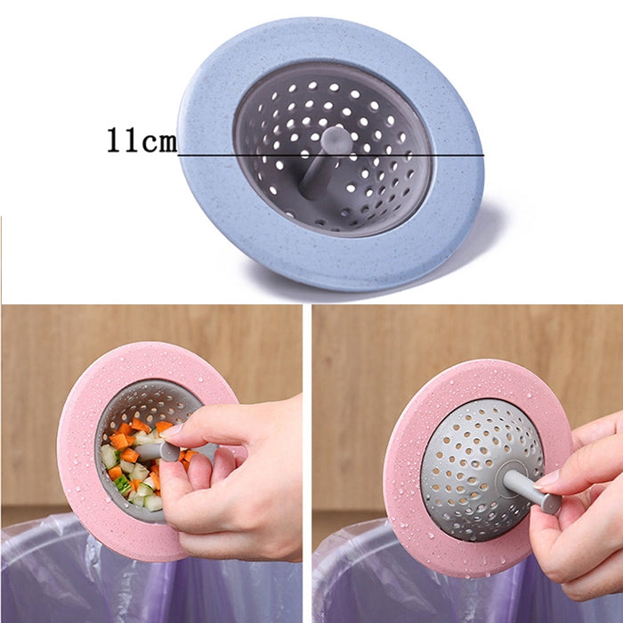 vanzlife Filtre de lave-vaisselle, égouttoir de sol de piscine, cuisine domestique, sac de lavage anti-bouchage et anti-odeurs, filtre d'égout, Rose, Bleu, Abricot