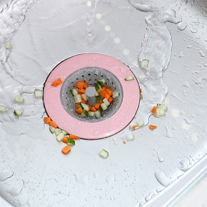 vanzlife Filtre de lave-vaisselle, égouttoir de sol de piscine, cuisine domestique, sac de lavage anti-bouchage et anti-odeurs, filtre d'égout, Rose, Bleu, Abricot