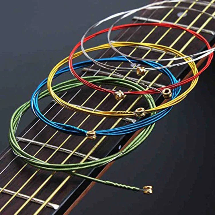 Cordes de guitare EA multicolores 6 en 1, Cordes de guitare EA