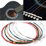 Cordes de guitare EA multicolores 6 en 1, Cordes de guitare EA