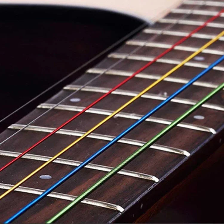 Cordes de guitare EA multicolores 6 en 1, Cordes de guitare EA