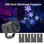 Lampe de projection motif flocon de neige de Noël éclairage de scène LED 8W, prise US, prise EU