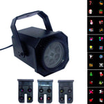 Lampe de projection motif flocon de neige de Noël éclairage de scène LED 8W, prise US, prise EU