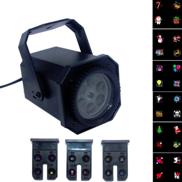 Lampe de projection motif flocon de neige de Noël éclairage de scène LED 8W, prise US, prise EU