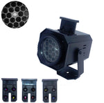 Lampe de projection motif flocon de neige de Noël éclairage de scène LED 8W, prise US, prise EU