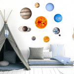 Stickers Muraux Fluorescents Système Solaire Planète Murale E pour Chambre