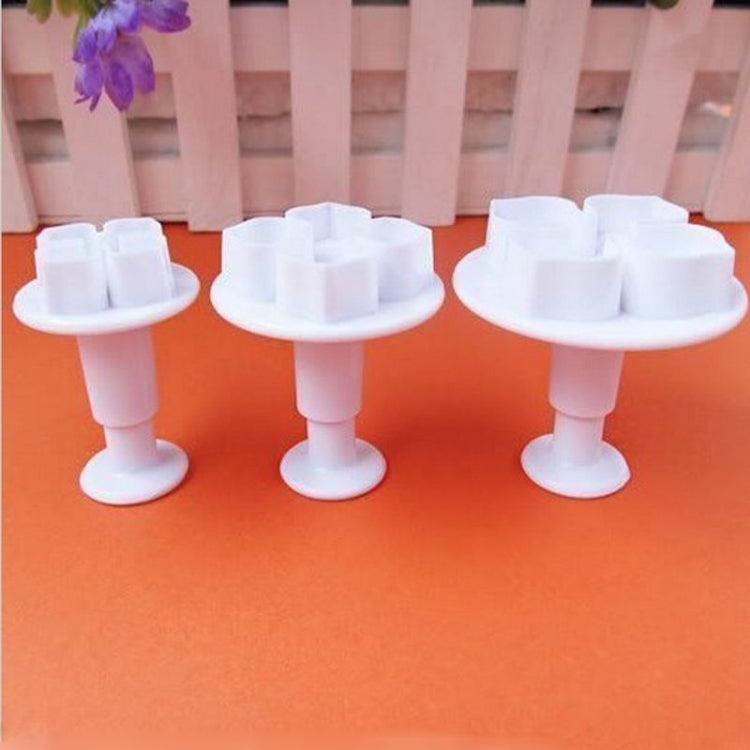 Lot de 2 moules en silicone pour glaçage de gâteaux en forme d'hortensia, 3 pièces