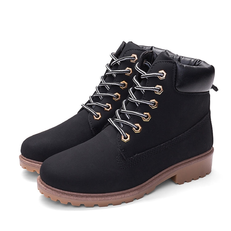 Bottes Martin décontractées couple à tête large chaudes, tailles 38, 39, 40, 41, 42, 43