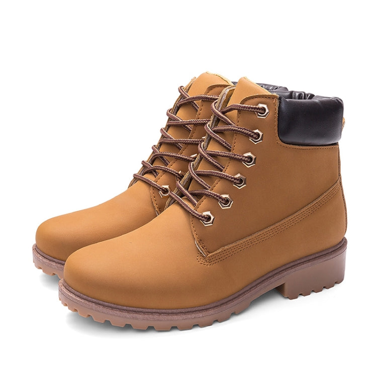Bottes Martin décontractées couple à tête large chaudes, tailles 38, 39, 40, 41, 42, 43