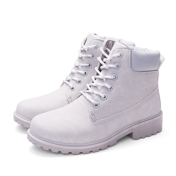 Bottes Martin décontractées couple à tête large chaudes, tailles 38, 39, 40, 41, 42, 43