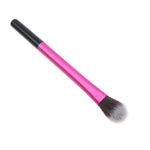 Pinceau de maquillage en tube d'aluminium rose, surligneur, pinceau à paupières