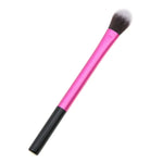 Pinceau de maquillage en tube d'aluminium rose, surligneur, pinceau à paupières