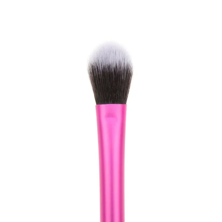 Pinceau de maquillage en tube d'aluminium rose, surligneur, pinceau à paupières