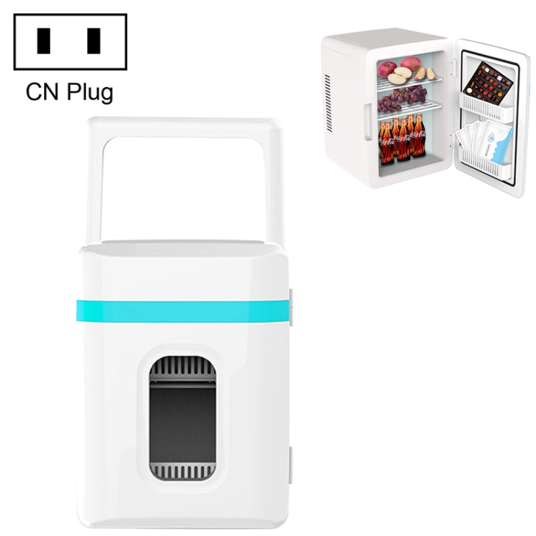 Mini-réfrigérateur 10 L pour voiture et maison, petit réfrigérateur de dortoir, prise CN, mini-réfrigérateur 10 L