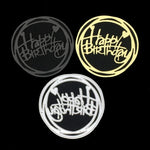 Pochoir rond Joyeux Anniversaire pour couteau, bricolage, album clip, fabrication de cartes de vœux, forme ronde Joyeux Anniversaire