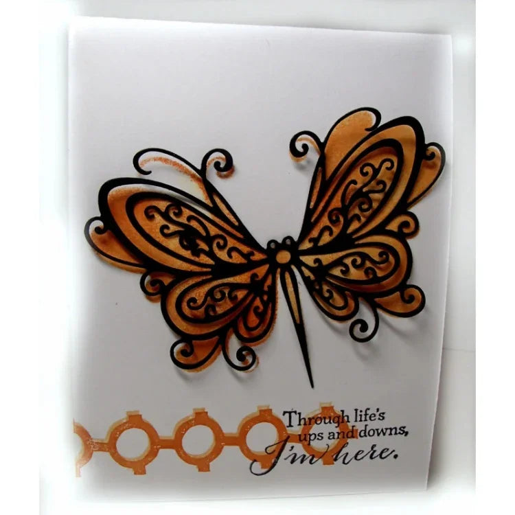 Pochoir papillon pour bricolage, album clip, fabrication de cartes de vœux, forme papillon