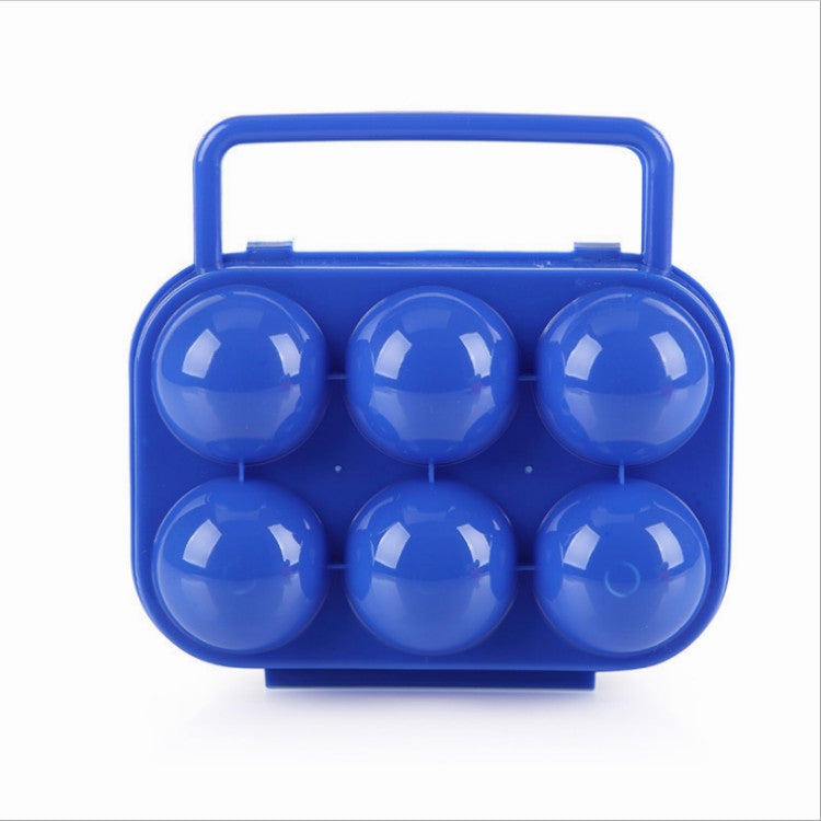 Boîte de rangement portable en plastique pour 6 œufs avec poignée, 6 œufs verts, 6 œufs orange, 6 œufs bleus