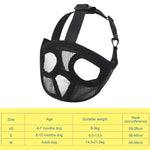 Masque de protection buccale pour bouledogue, accessoire pour animaux de compagnie, version intégrale en filet, tailles XXS, XS, S, M, L