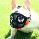 Masque de protection buccale pour bouledogue, accessoire pour animaux de compagnie, version intégrale en filet, tailles XXS, XS, S, M, L