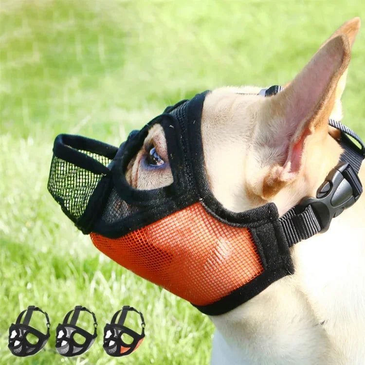 Masque de protection buccale pour bouledogue, accessoire pour animaux de compagnie, version intégrale en filet, tailles XXS, XS, S, M, L