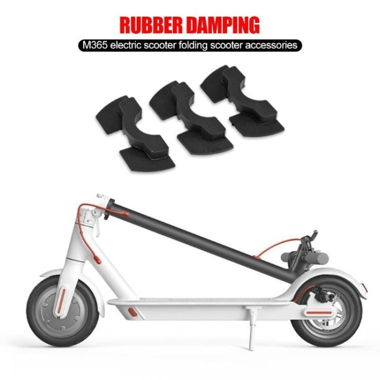 Amortisseur en caoutchouc 3 en 1 antichoc avec poignée debout pour trottinette électrique Xiaomi