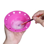 Outil de beauté plateau en silicone brosse de maquillage bol de nettoyage spécial