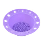 Outil de beauté plateau en silicone brosse de maquillage bol de nettoyage spécial