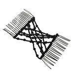 3 serre-têtes élastiques magiques pour femme, style vintage, accessoires de coiffure, chignon, peignes à cheveux en métal, épingles à cheveux