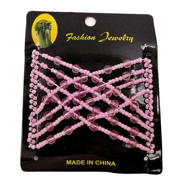 3 serre-têtes élastiques magiques pour femme, style vintage, accessoires de coiffure, chignon, peignes à cheveux en métal, épingles à cheveux