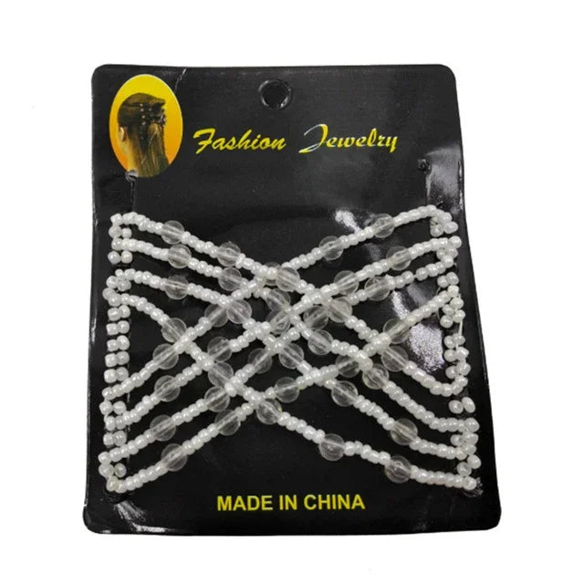 3 serre-têtes élastiques magiques pour femme, style vintage, accessoires de coiffure, chignon, peignes à cheveux en métal, épingles à cheveux