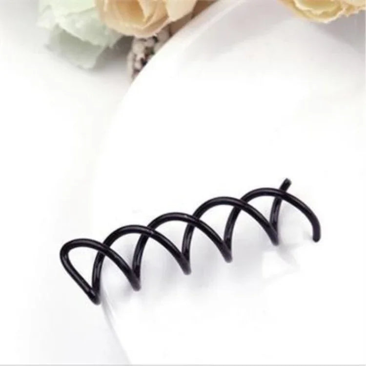 5 épingles à cheveux spirales, accessoires pour cheveux, épingle à cheveux, mandrin spiralé, serre-tête rond en forme de Y