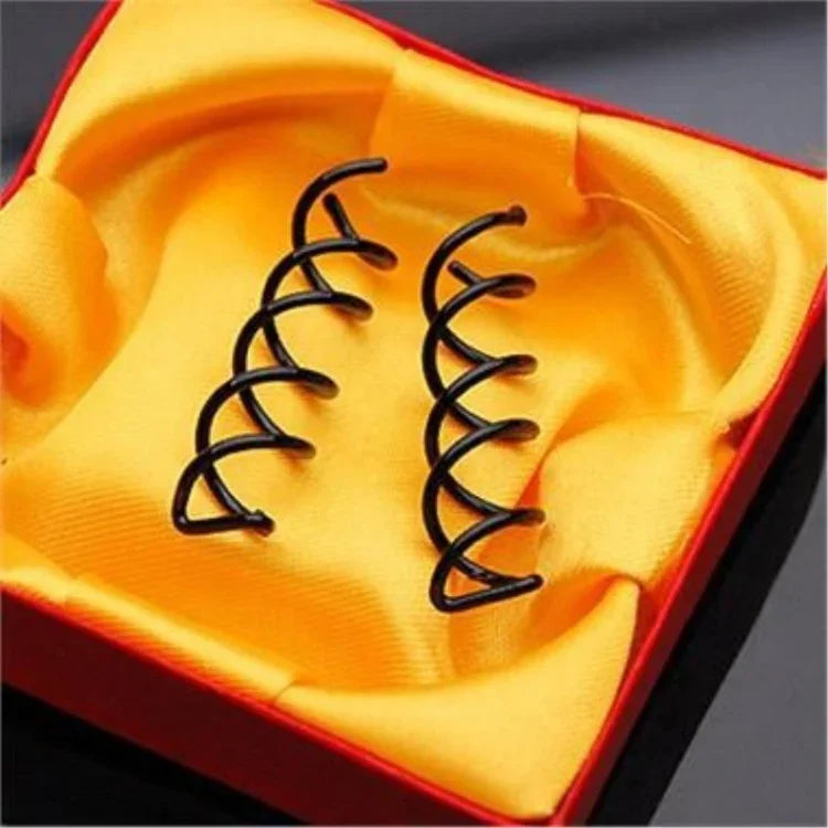 5 épingles à cheveux spirales, accessoires pour cheveux, épingle à cheveux, mandrin spiralé, serre-tête rond en forme de Y