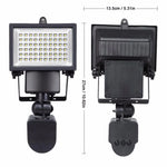 Projecteur de sécurité solaire extérieur avec capteur, lampes solaires à économie d'énergie, 60 LED, 100 LED, 120 LED
