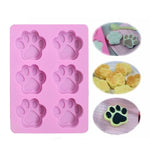 Moule en silicone en forme de patte de chien pour savon, crème glacée, gâteau au chocolat, lot de 3 pièces