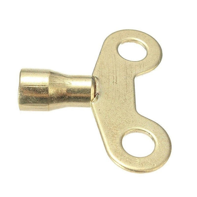5 PCS Clé de Robinet en Laiton Massif Serrure Radiateur Plomberie Vidange Carrée Clé de Robinet, Diamètre Intérieur 6,25 mm