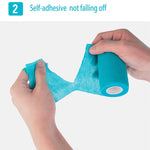 Bandage élastique auto-adhésif pour sport, 450 x 2,5 cm, 450 x 5 cm, 450 x 7,5 cm, 450 x 10 cm